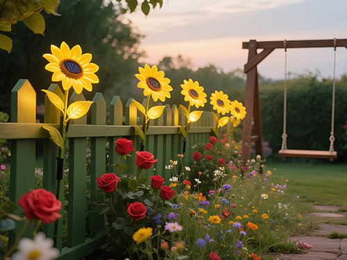 Solar landscape lights